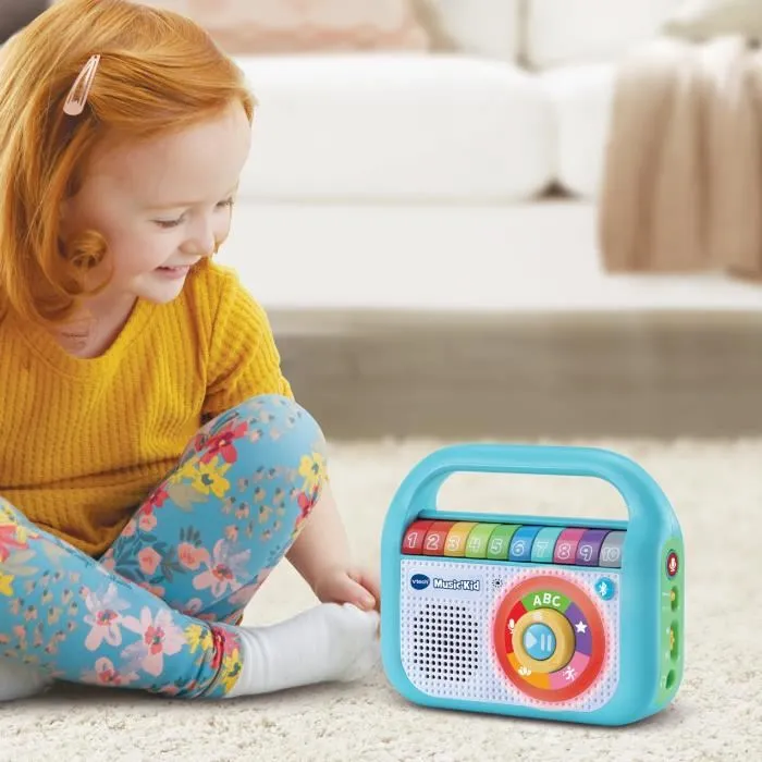 VTech Baby Music'kid - Baladeur Musical Enfant 40 Chansons - 4 Catégories (Apprentissage, Danses, Relaxation) - Jouet Éducatif Mixte Dès 24 Mois VTech Baby Music'kid - Baladeur Musical Enfant 40 Chansons - 4 Catégories (Apprentissage, Danses, Relaxation) - Jouet Éducatif Mixte Dès 24 Mois