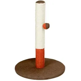 Kerbl Poteau Griffoir pour Chat OPAL BASIC Tronc 50 cm Bordeaux/Marron avec Sisal et Balle de Jeu - Diamètre Base 37 cm