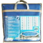 Ubbink Bâche à bulles pour piscine bois rectangulaire 350x650 bleue 400 microns