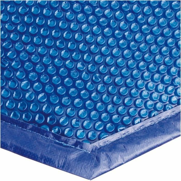 Ubbink Bâche à bulles pour piscine bois rectangulaire 350x650 bleue 400 microns