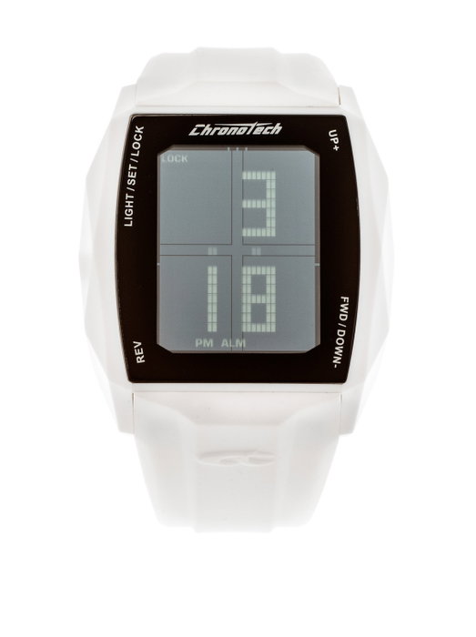Chronotech RW0024 montre numérique blanche Chronotech RW0024 montre numérique blanche