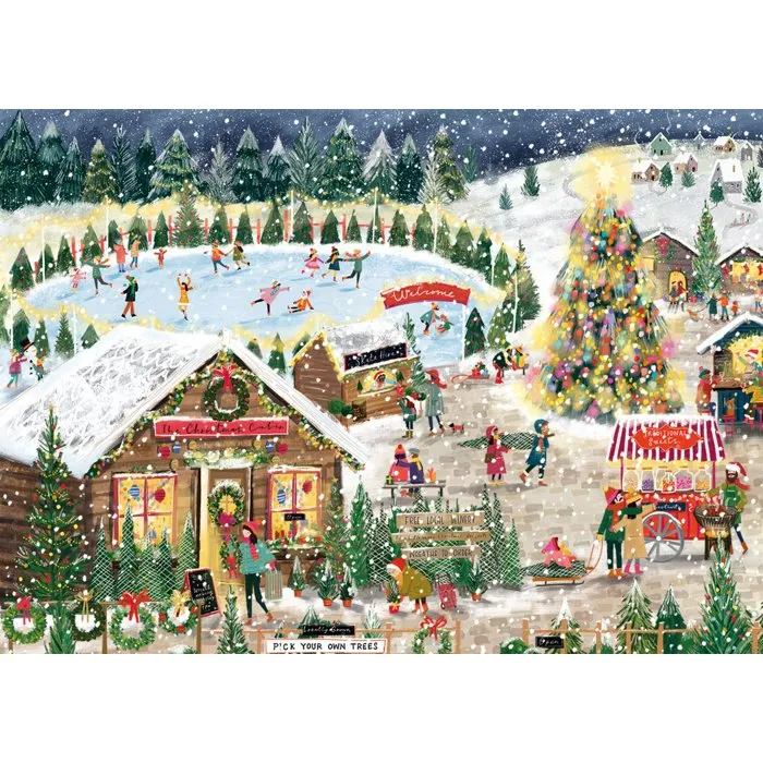 Jumbo Puzzle Falcon Winter village 1000 pièces