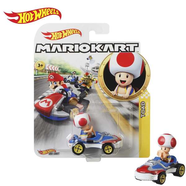 Mattel Hot Wheels Mario Kart - Voiture miniature 1:64 - Modèles assortis (Licence Nintendo)