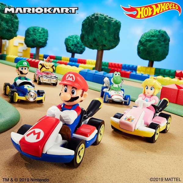 Mattel Hot Wheels Mario Kart - Voiture miniature 1:64 - Modèles assortis (Licence Nintendo)