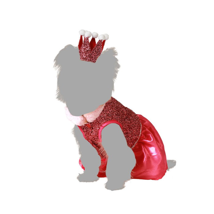 BigBuy Pets Déguisement Princesse Rose Taille S