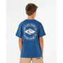 T shirt à manches courtes Enfant Rip Curl Stapler Bleu Blue marine M