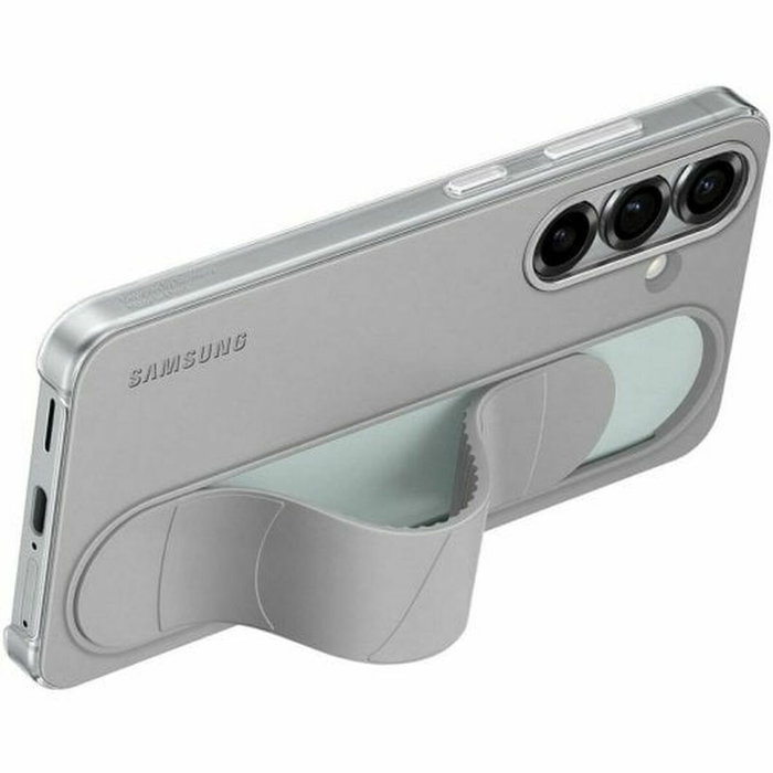 Samsung Coque avec lanière et support Galaxy S25 Gris