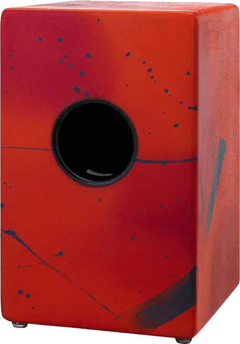 PEARL Cajón en bois Abstract Red 34 x 34 x 54 cm