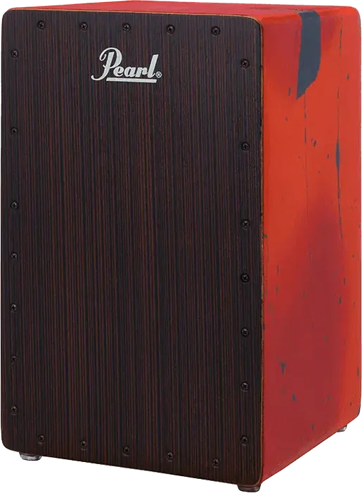 PEARL Cajón en bois Abstract Red 34 x 34 x 54 cm