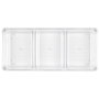 Cook Concept Bac de rangement transparent à 3 compartiments
