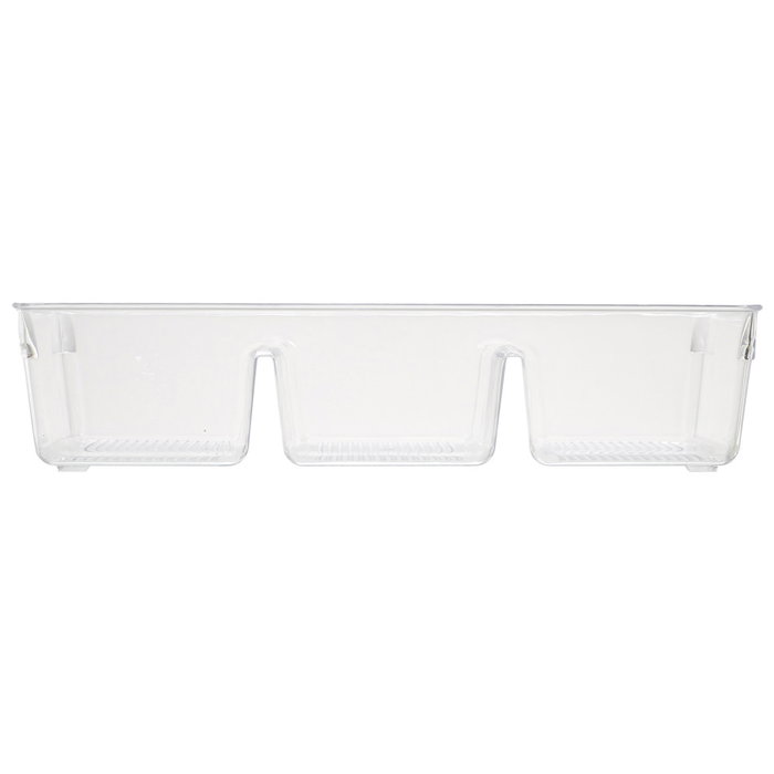 Cook Concept Bac de rangement transparent à 3 compartiments Cook Concept Bac de rangement transparent à 3 compartiments