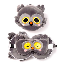 PUCKATOR Almohada viaje antifaz Buho Winston Adoramals Relaxeazzz
