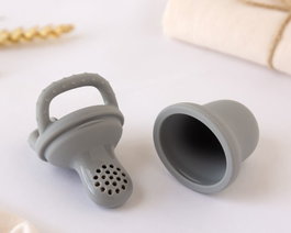 KioKids Filet d'alimentation en silicone gris