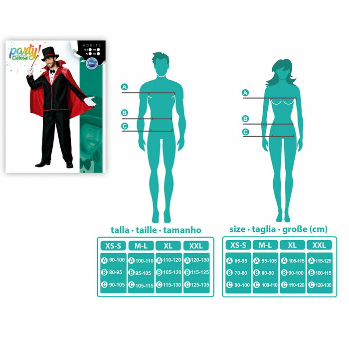 BigBuy Carnival Déguisement Magicien pour Adultes XS/S
