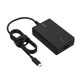 Belkin INC016VFBK Chargeur Universel USB-C GaN 100W – Adaptateur Secteur Compact pour Ordinateur Portable, MacBook, Nintendo Switch, Steam Deck – Noir, Câble 2,5m