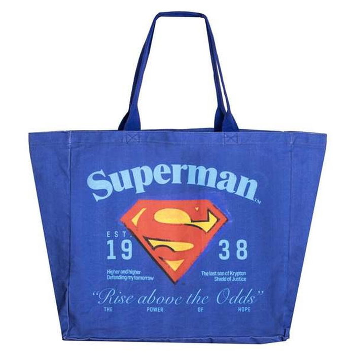 Sac à Achats Superman Bleu foncé 48 x 43 x 17 cm Sac à Achats Superman Bleu foncé 48 x 43 x 17 cm