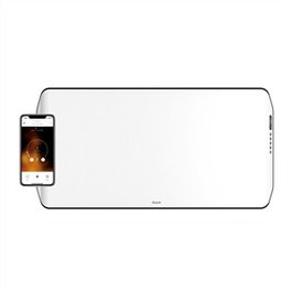 Duux DXCH13 Calefactor convecteur intelligent Edge 1500 W, blanc, IP24, commande par application et télécommande, pour pièces jusqu'à 20 m²