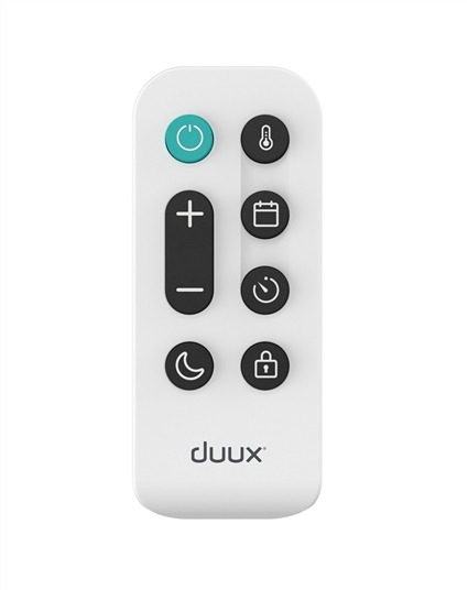 Duux DXCH13 Calefactor convecteur intelligent Edge 1500 W, blanc, IP24, commande par application et télécommande, pour pièces jusqu'à 20 m²