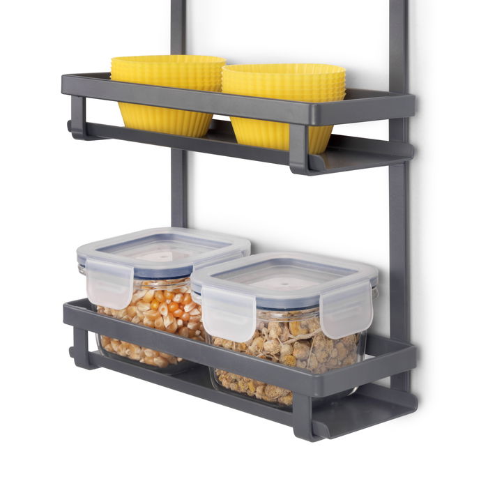 Emuca Porte-bocaux à épices Titane, acier, gris anthracite