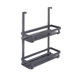 Emuca Porte-bocaux à épices Titane, acier, gris anthracite