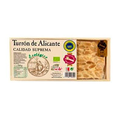 CHOCOLATES SOLE Turrón Alicante ECO 200g CHOCOLATES SOLE Turrón Alicante ECO 200g