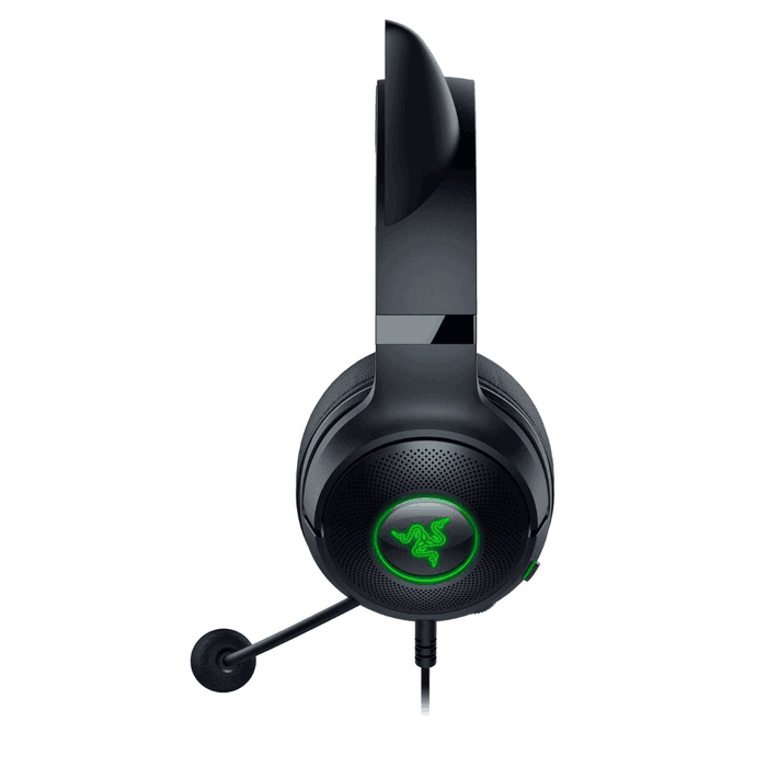 Razer Kraken Kitty V2 Casque Gaming RGB Chat USB - RZ04-04730100-R3M1 - Micro intégré - Noir