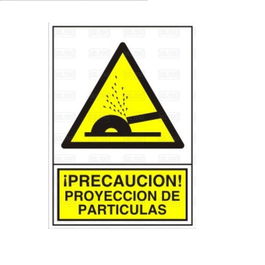 DUVER Signal 362 Plastique 345x245 cm '¡Precaución! Proyección De Partículas!'