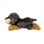 Deqube Peluche Dachshund Tumbado 25Cm avec licence Bocalan pour enfants dès la naissance