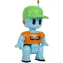 BANDAI Figurine articulée Stumble Guys Robot Guy 11 cm avec stickers - Jouet pour enfants 4 ans et plus