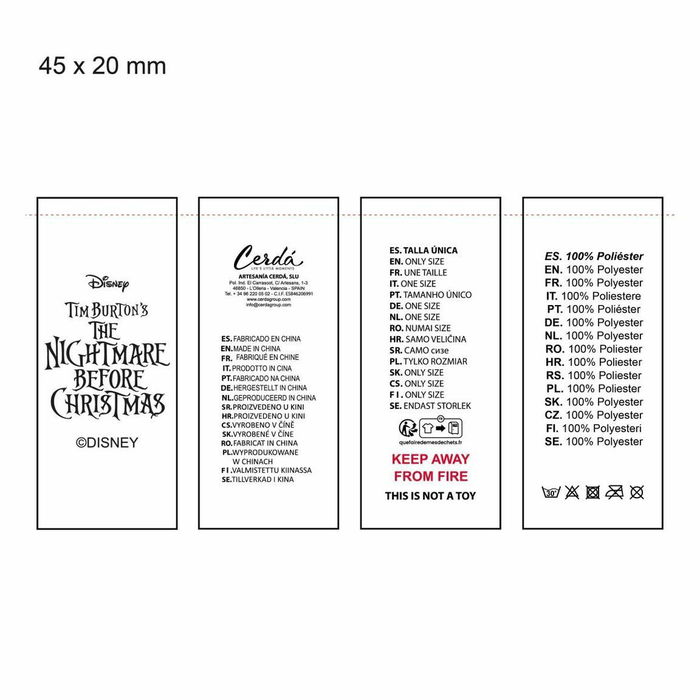 Bonnet enfant The Nightmare Before Christmas Blanc Bonnet enfant The Nightmare Before Christmas Blanc