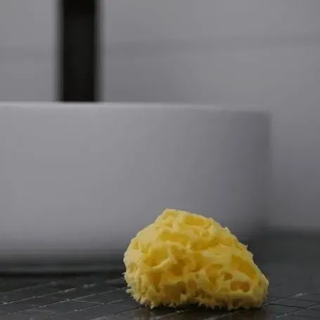 Thermobaby Honeycomb - Éponge de mer naturelle pour bébé - Douce, absorbante, hygiénique et durable - Testée dermatologiquement