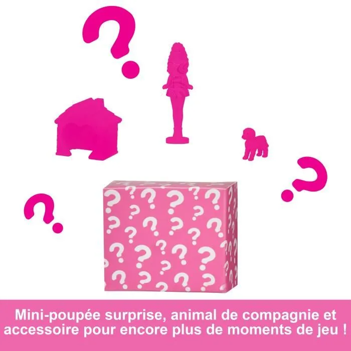 Barbie Mini Barbieland Mini Maison de Poupée, Maison de Rêve avec Mini Poupée Surprise, Modèle Aléatoire