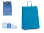 PINCELLO Sac en papier bleu moyen