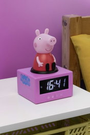 Paladone Réveil Peppa Pig avec USB, Hauteur 16,3 cm