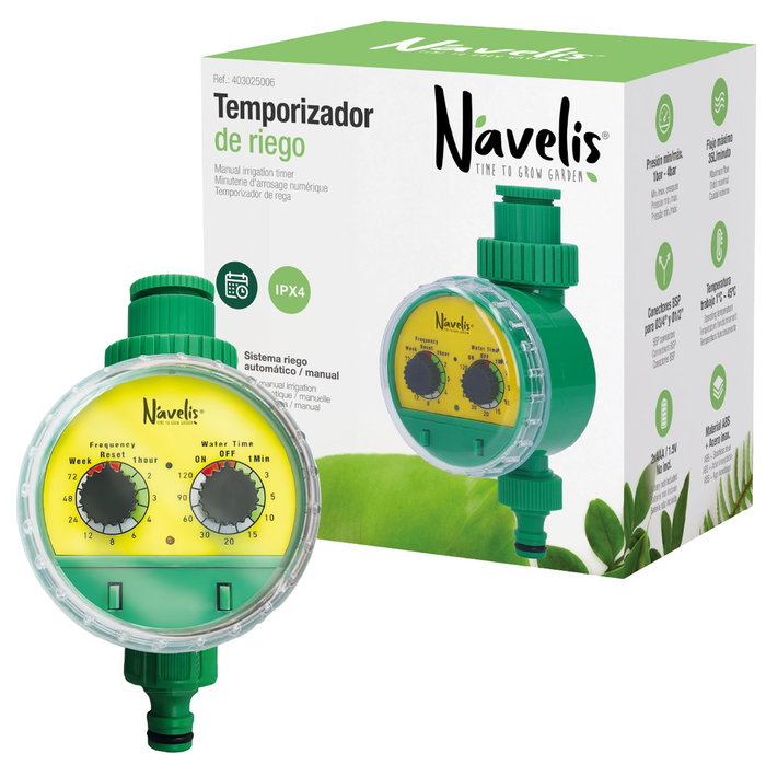 Navelis Temporizador de riego 2xAAA IPX4 Navelis Temporizador de riego 2xAAA IPX4