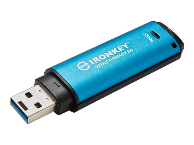 Kingston IronKey Vault Privacy 50 Series 16 Go Clé USB 3.2 Cifrée Sécurité AES 256 bits