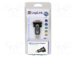 LOGILINK Convertisseur USB-RS232 USB 2.0 avec prise D-Sub 9broches et USB A