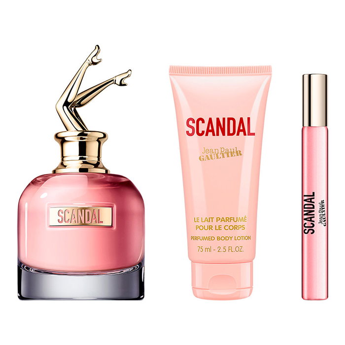 Jean Paul Gaultier Coffret SCANDAL 3 pièces - Eau de Parfum 80ml + Lait Corps 75ml + Eau de Parfum 10ml