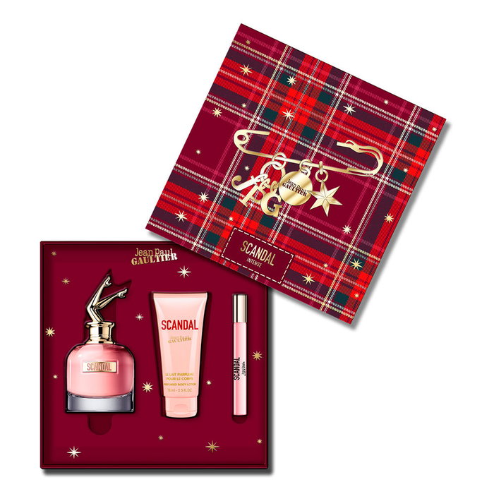 Jean Paul Gaultier Coffret SCANDAL 3 pièces - Eau de Parfum 80ml + Lait Corps 75ml + Eau de Parfum 10ml