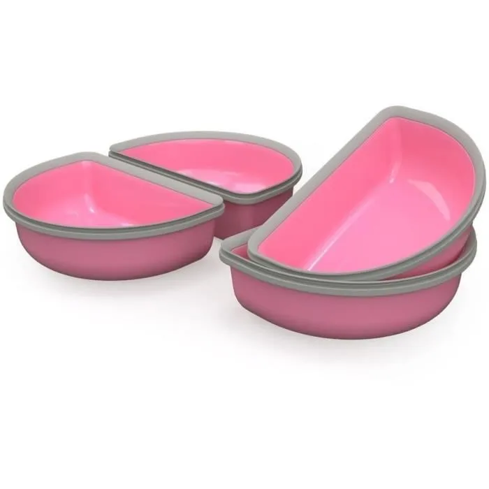 Surefeed Lot de 2 demi-bols rose