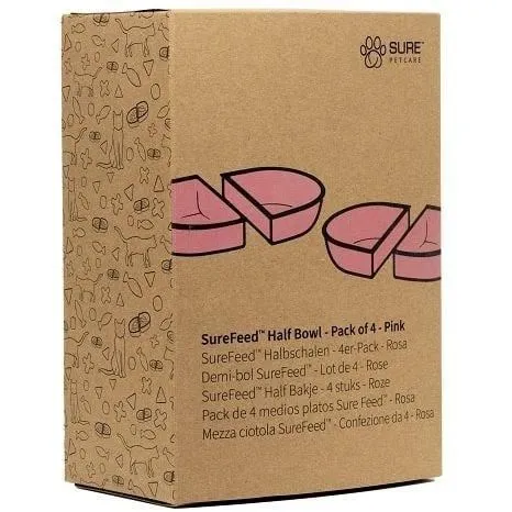 Surefeed Lot de 2 demi-bols rose