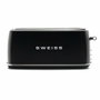 Sweiss Grille-pain vintage GRV9 2 fentes Noir 1500 W