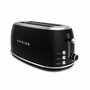 Sweiss Grille-pain vintage GRV9 2 fentes Noir 1500 W
