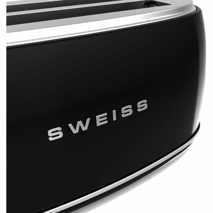 Sweiss Grille-pain vintage GRV9 2 fentes Noir 1500 W Sweiss Grille-pain vintage GRV9 2 fentes Noir 1500 W