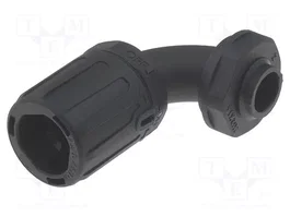 HELLERMANNTYTON Connecteur angulaire 90° M16 noir