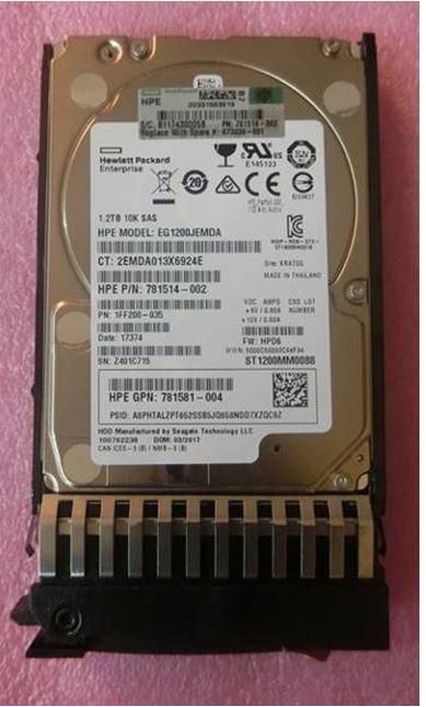 HP HPE Server SAS Hard Drive 1,2 To 2,5 pouces 12G 10K RPM HP HPE Server SAS Hard Drive 1,2 To 2,5 pouces 12G 10K RPM