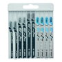 Bosch Assortiment de lames de scie sauteuse Basic pour métal et bois, 10 pièces