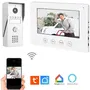 Kyf Portier vidéo - Filaire et WiFi - Écran tactile LCD 7 pouces - Interphone connecté pour entrée