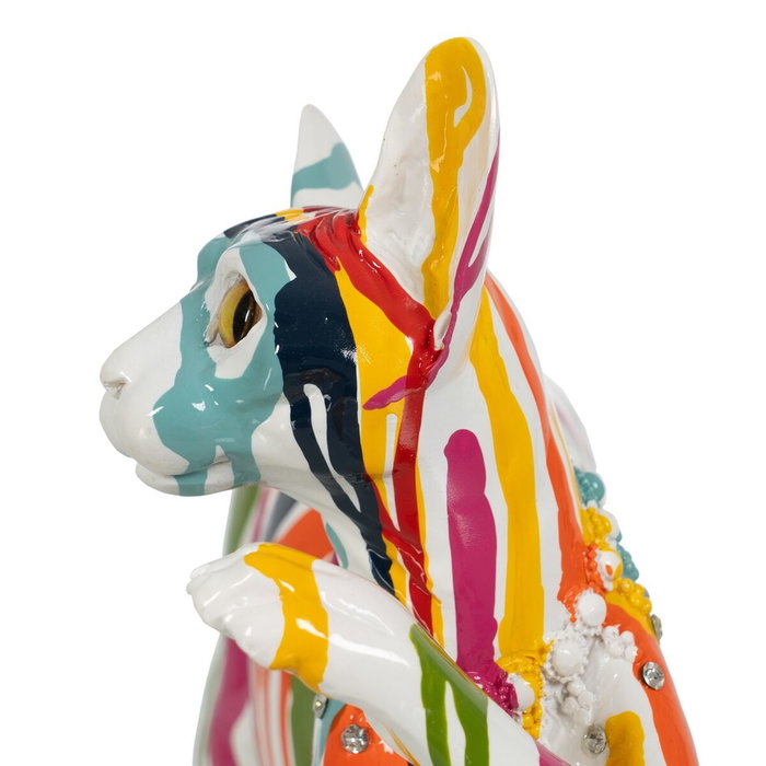 BigBuy Home Figurine Décorative Chat Multicouleur 32 x 13 x 28,5 cm BigBuy Home Figurine Décorative Chat Multicouleur 32 x 13 x 28,5 cm