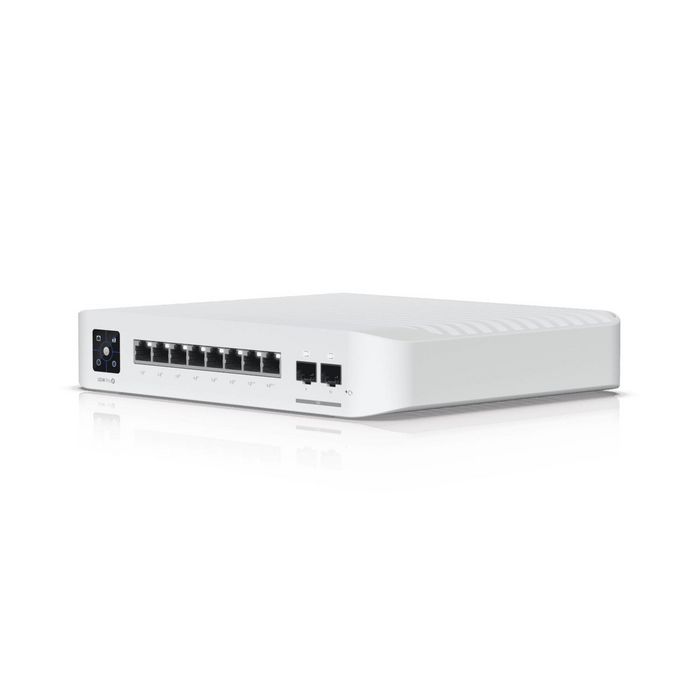 Ubiquiti Switch PoE 8 Ports Gigabit Ethernet, 2 Ports 10G SFP+, 6 Ports PoE+ 30W, 2 Ports PoE++ 56W, Commutateur L3 56 Gbps, 120W Total, 100-240V Ubiquiti Switch PoE 8 Ports Gigabit Ethernet, 2 Ports 10G SFP+, 6 Ports PoE+ 30W, 2 Ports PoE++ 56W, Commutateur L3 56 Gbps, 120W Total, 100-240V